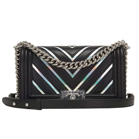 chanel pvc boy bag|chanel black boyfriend bag.